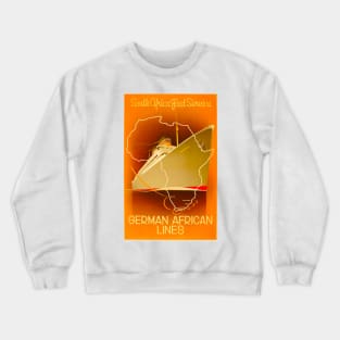 Vintage Travel - German African Lines Crewneck Sweatshirt